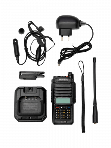 Рация Baofeng UV-9R 7W с гарнитурой черная